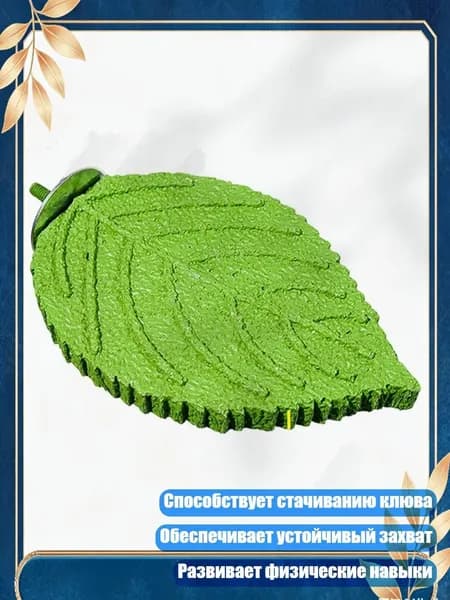 Многофункциональные аксессуары для клетки попугаев, жердочки, способствующие здоровому стачиванию клюва, Зеленый