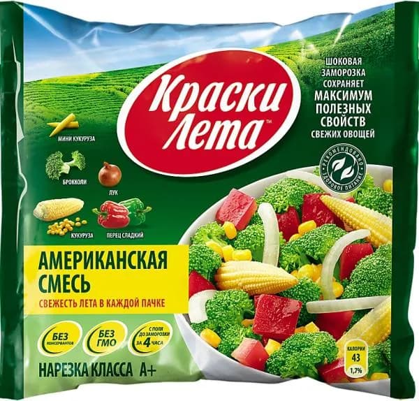 Смесь Краски лета Американская быстрозамороженная 400г