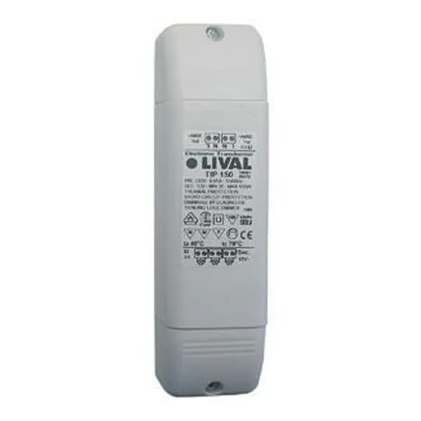 Электронный понижающий трансформатор для галогенных ламп Lival Traf 150W 12V DIM 30-150W 190х49х39мм