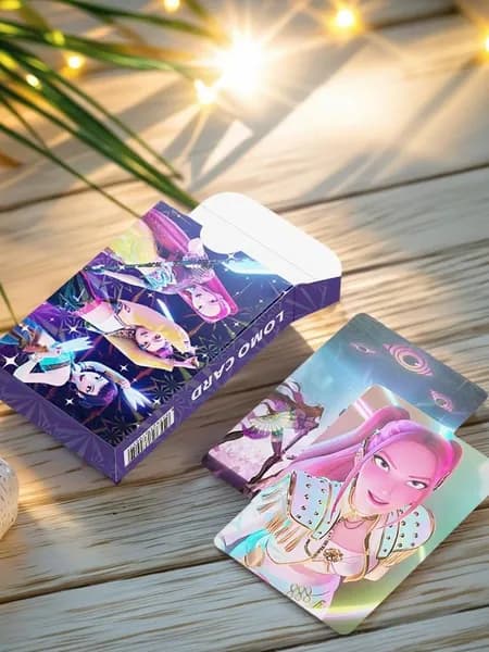 For KPop Demon Hunters Журнал наклеек девушек Групповые фотографии ,Настольная игра