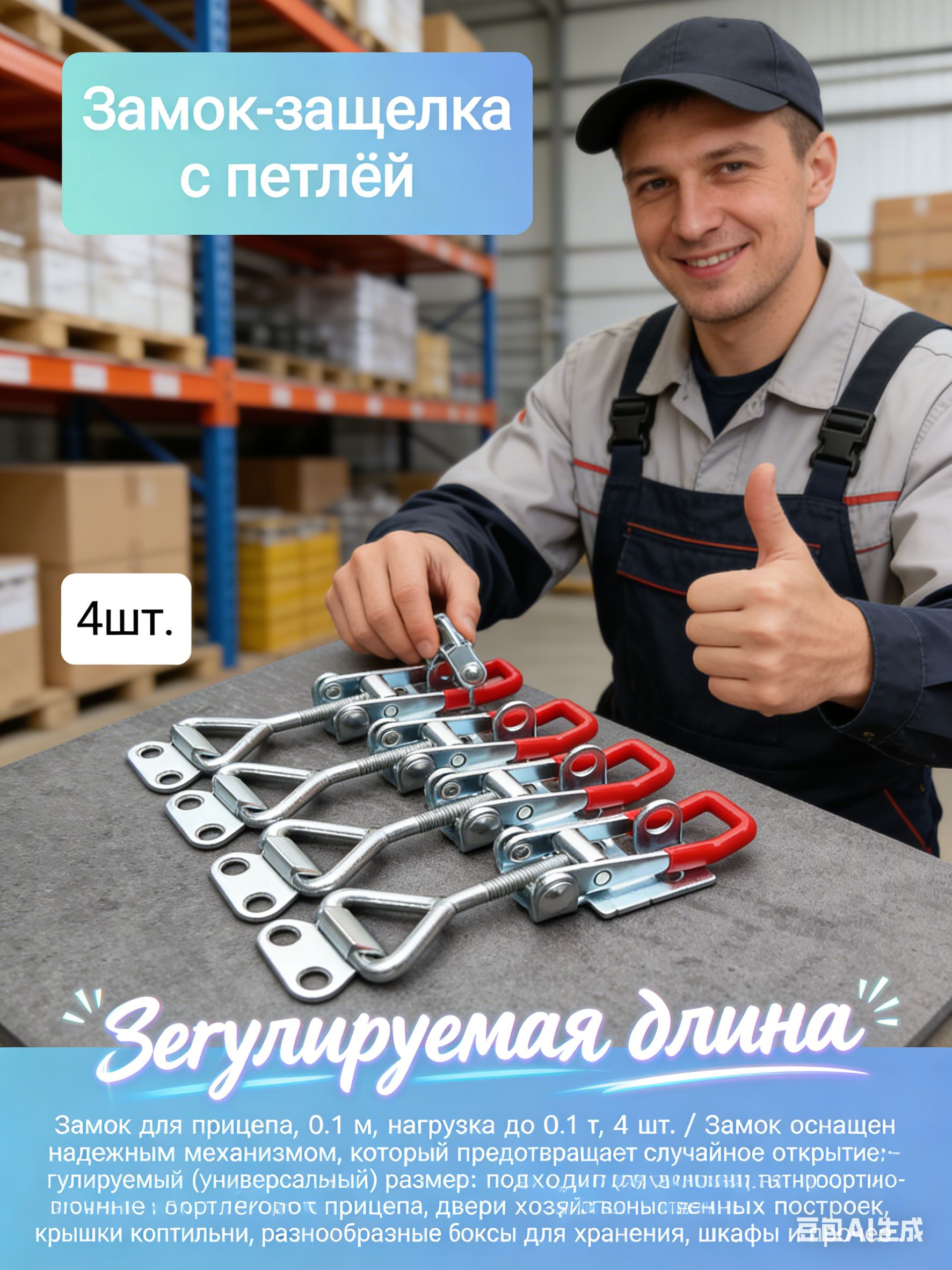 Запчасти для прицепа, 0.1 м, нагрузка до 100 т, 4 шт.