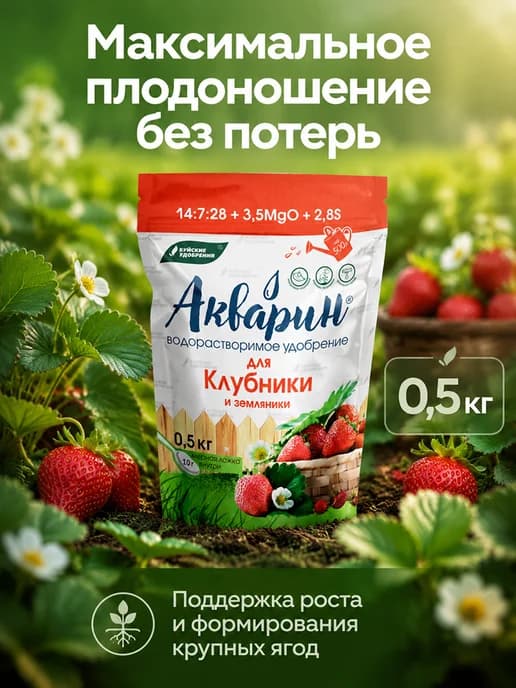 Акварин для клубники и земляники 0,5 кг