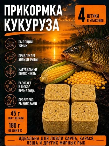 Брикеты "Кукуруза" 4шт по 45гр