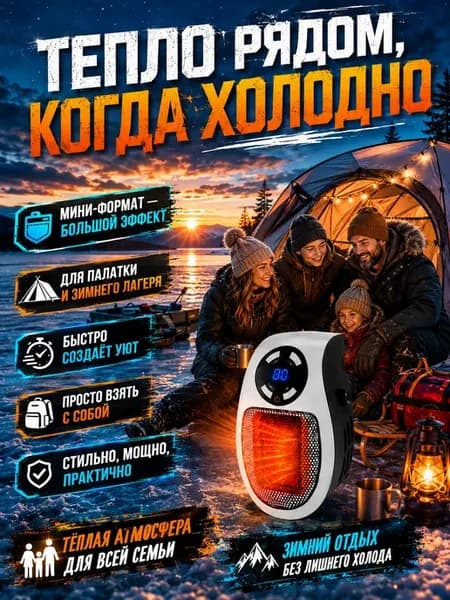 Обогреватель для палатки и дома электрический
