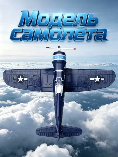 Сборная модель самолета F4U Corsair Второй мировой войны, масштаб 1:48 с 4D деталями, для научного образования и хобби, высокодетализированная, 1 шт