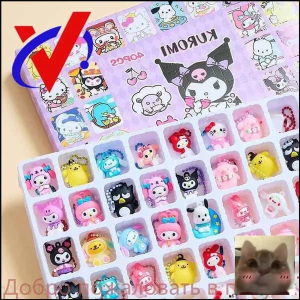 кукла Sanrio Mystery Box, подарок для детей, 40шт-скидк