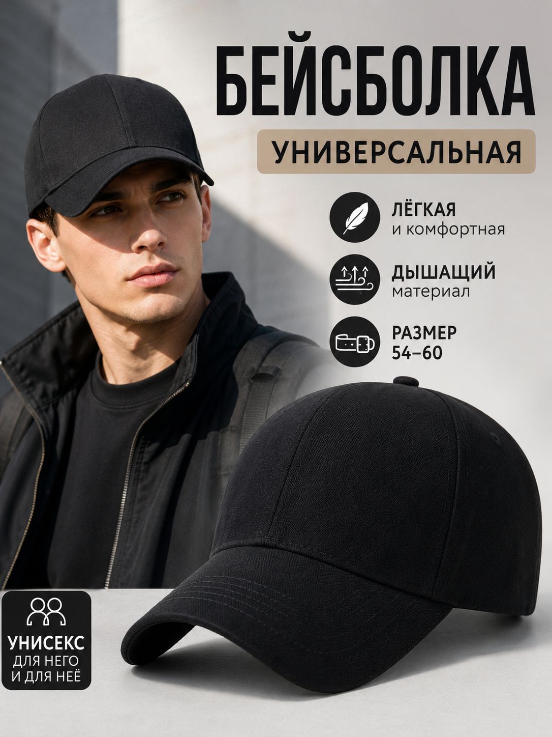 Бейсболка для рыбалки и охоты бейсболка