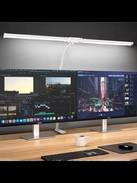 Настольная LED лампа Double-Head White, двухголовая