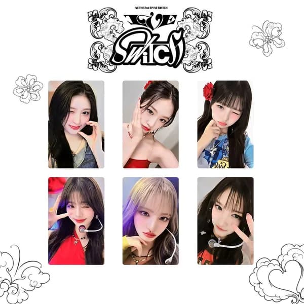 Карточки Ive k-pop карточки коллекционные альбом карты 54 * 86 мм 6 шт