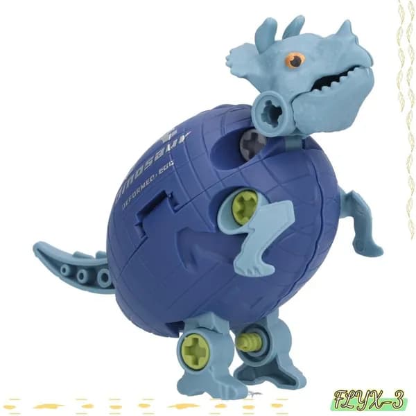 Игрушка-динозавр в сборе Яйцо динозавра JJ878 (синее)