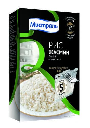 Мистраль Рис Жасмин, 80г, 5 пакетиков