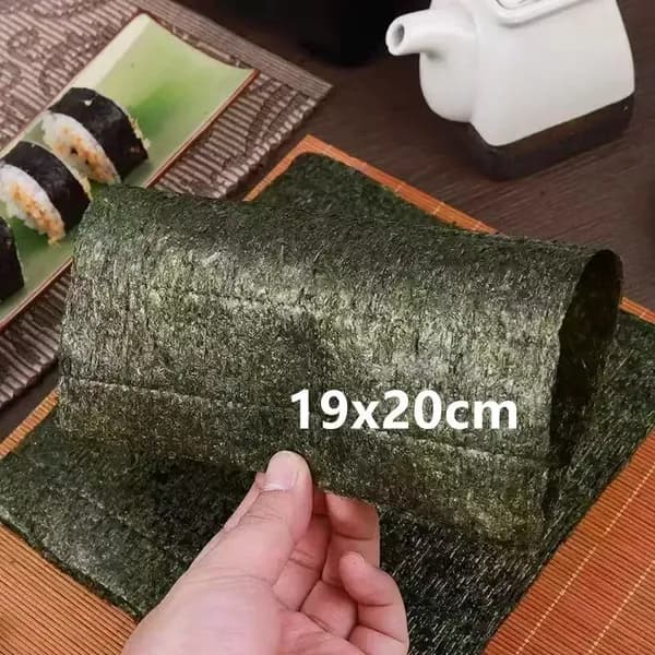 Морские водоросли Нори для суши и роллов/ Листы Нори 10 шт.19x21cm
