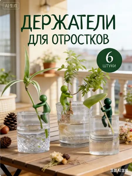 Опора для растений 6.4 см x 1.92 см 6 шт