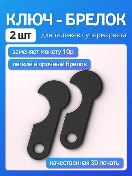 Ключи для тележки в супермаркете - 2шт