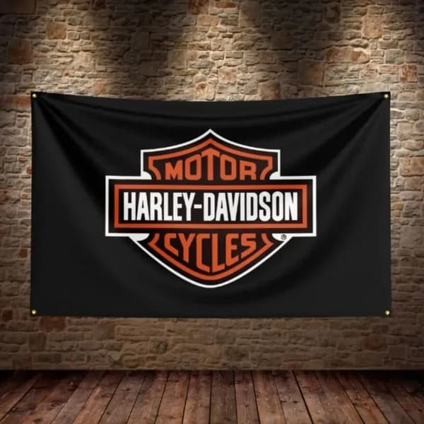 Флаг плакат баннер Harley Davidson Харли Дэвидсон