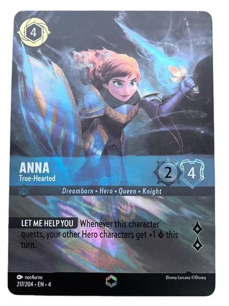 Карта Disney Lorcana Card Английская/немецкая/ французская версия флэш-карты с 1-го по 8-й патроны
