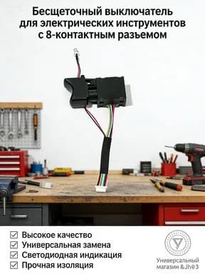 Переключатель / кнопка для бесщеточной отвертки, шлифовальной машины, гаечного ключа, пилы и т.д.