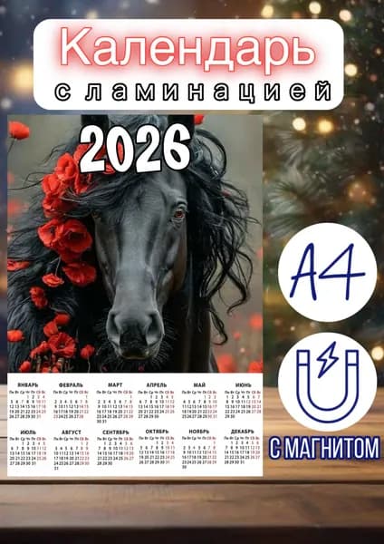 Календарь 2026 г., Настенный