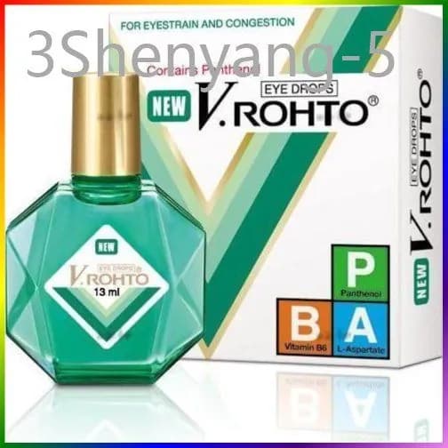 Увлажняющие, витаминизированные капли V.ROHTO THUOC NHO MAT , EYE DROPS, Contains Panthenol, for eyestrain and congestion, 13мл, Вьетнам