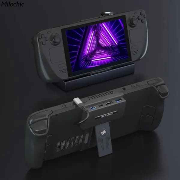 Мощная док-станция для Steam Deck: 4K HDMI, PD 100W, вентилятор охлаждения