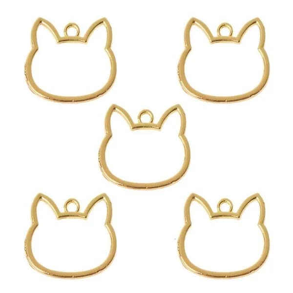 Подвеска-рамка для кота, Золото
