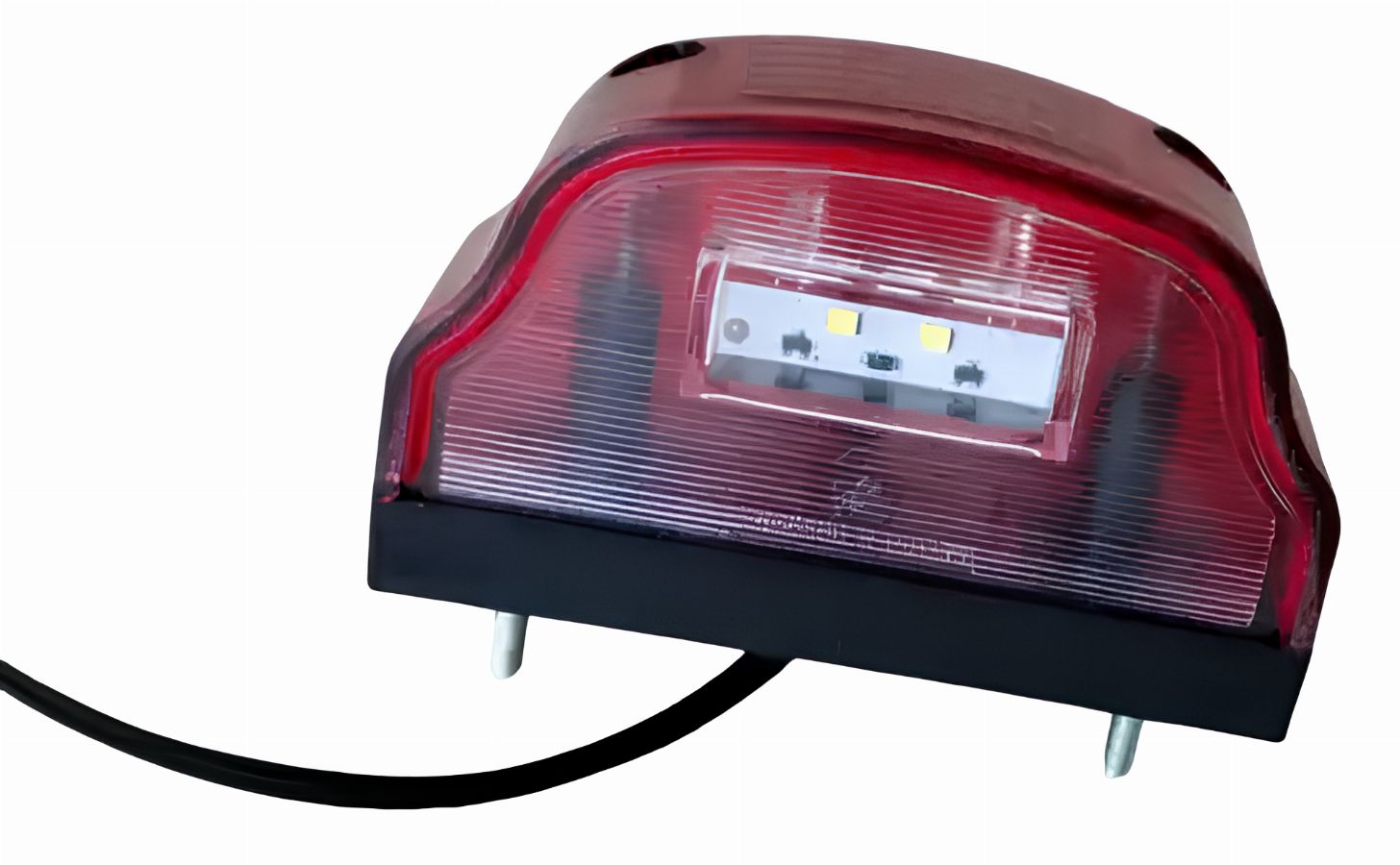 Фонарь освещения номерного знака 12-24В LED красный (волна) МАЗ, КАМАЗ, УРАЛ, GAZ (Техавтосвет)