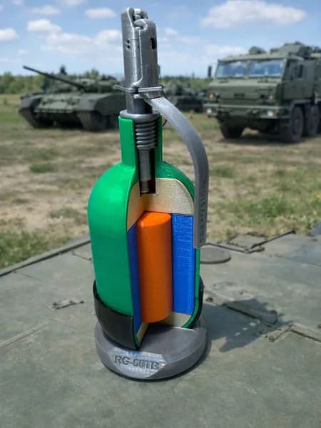 Макет пластиковый гранаты РГ- 60 ТБ (в разрезе)