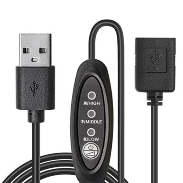 USB Кабель с Удлинителем 3 Регулировка Скорости для Лампы Вентилятора Питание