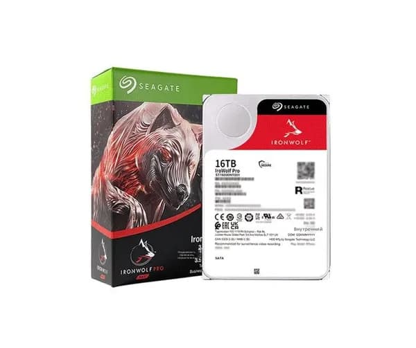 Жесткий диск Seagate IronWolf Pro 16 ТБ (ST16000NT001), CMR, для NAS-хранилищ с услугой восстановления данных Seagate Rescue