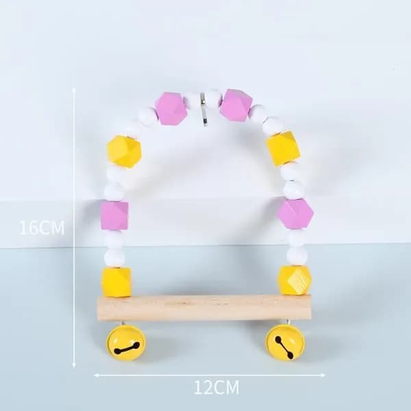 Игрушка-качели с птичьим кольцом