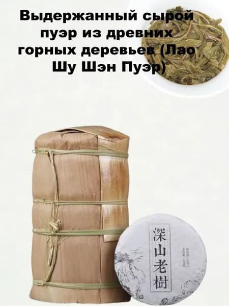 Выдержанный Пуэр из древних деревьев, выращенный в экологически чистой местности