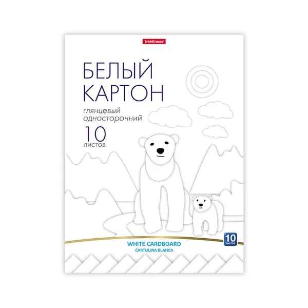 Erich Krause Картон A4, количество листов: 10