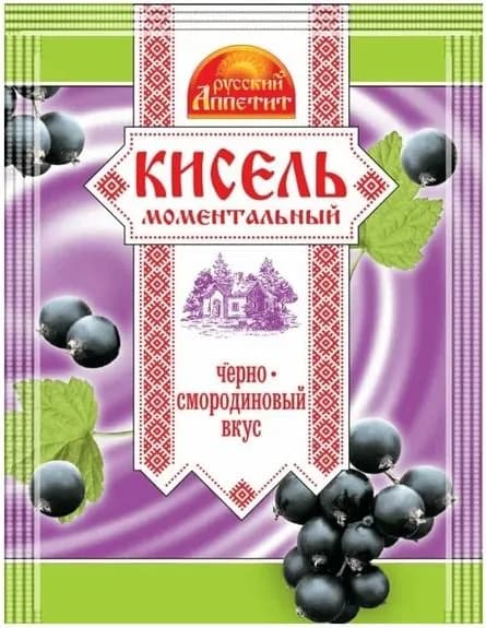 Русский Аппетит Кисель Черносмородиновый 30 гр, 9 уп