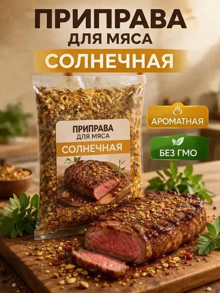 Приправа Солнечная 50 г - Универсальная приправа для мяса, курицы, салатов