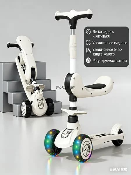 Самокат mzm-20260414135240504, черный