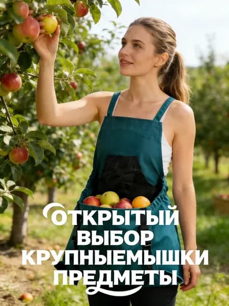 Фартук для сбора урожая с большим карманом, садовый
