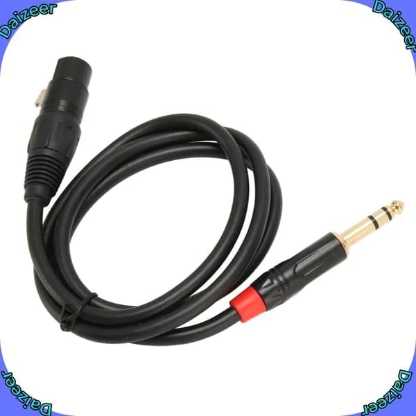 Кабель XLR Female to TRS 1м, высококачественный, для звукозаписи и живых выступлений