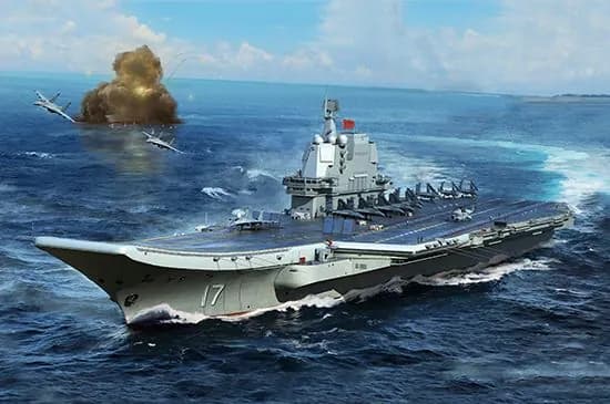 Trumpeter 06725 1/700 НОАК ВМС Тип 002 Авианосец Военный сборный макетКорабль