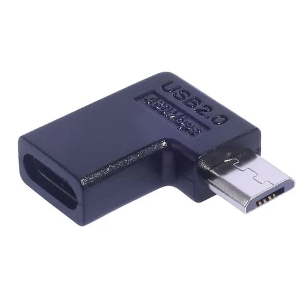 Переходник Type C на Micro USB - правый угол