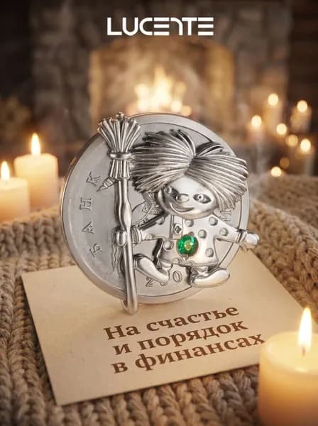 Lucente Сувенир ювелирный Серебро Талисман кошельковый