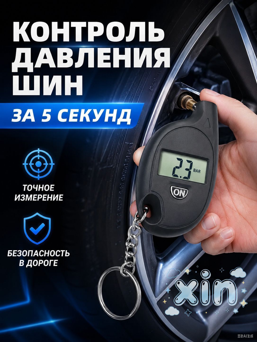 Манометр автомобильный