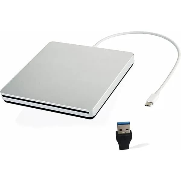Внешний привод CD DVD, USB C Ultra Slim CD DVD Burner/Writer/Reader USB Superdrive Дубликатор дисков для MacBook