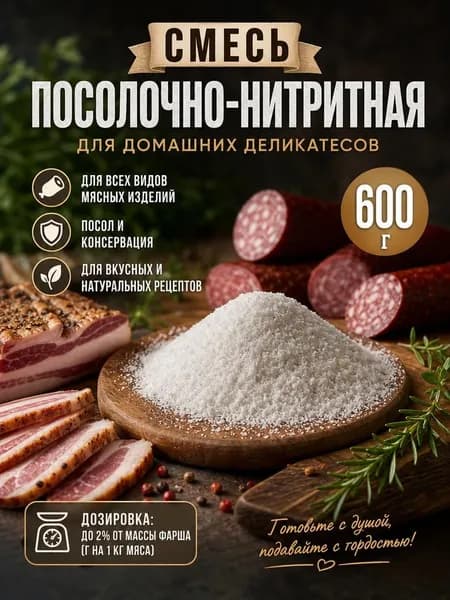 Смесь посолочно-нитритная 600 г. пакет