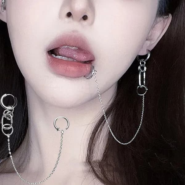 Серьги-клипсы для губ
