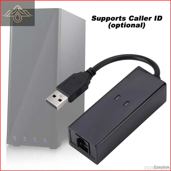 Внешний USB-модем с протоколом V.92: быстрый интернет, передача данных и голоса, компактное портативное решение для старых систем Windows и удаленной работы