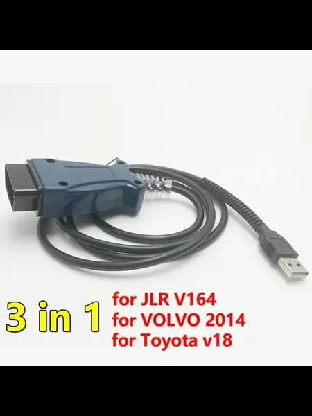 JLR V164, Volvo 2014, Toyota V18 OBD2 сканер, синий
