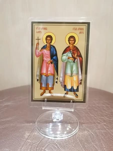 Настольная икона "Флора и Лавра"