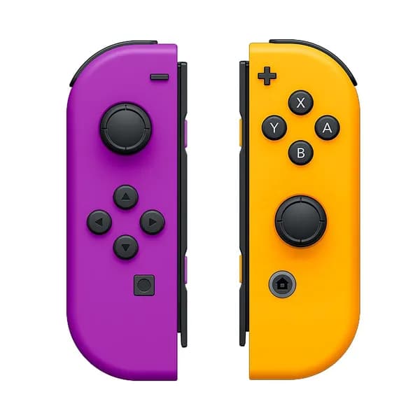 Геймпады контроллеры Joy-con для Nintendo Switch и Nintendo Switch OLED фиолетовый оранжевый джойстики цвет 2