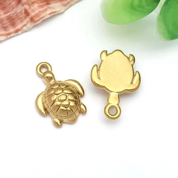 1pcs Подвеска для морских обитателей из нержавеющей стали