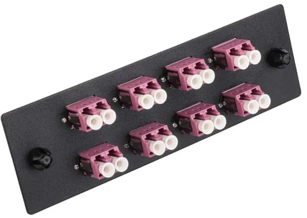 LANMASTER LAN-APM-8X2LC/OM4 Панель 1U 8xLC дупл. 50/125 OM4 (упак.:1шт)